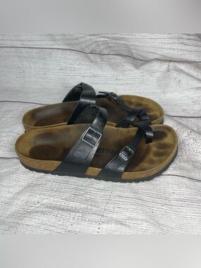 Birkenstock Women’s 10 (41) Mayari Black Leather Sandals